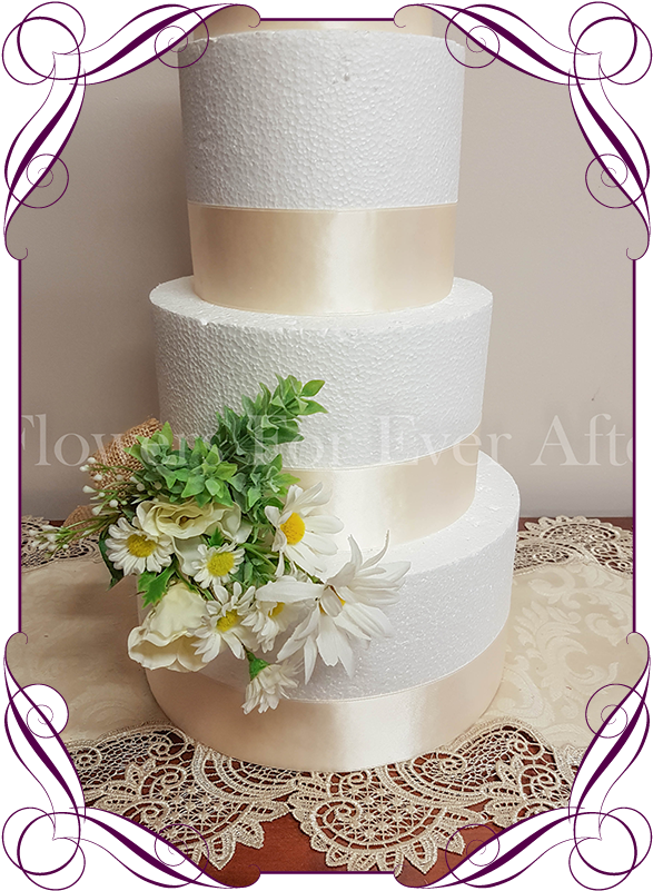Daisy Floral Cake Decoration Flowers For Ever After - Red Rose Cake Decorations (608x822), Png Download