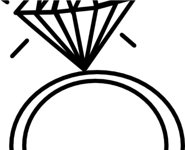 Facebook Clipart Black Ring - Wedding Ring Clip Art Png (640x480), Png Download