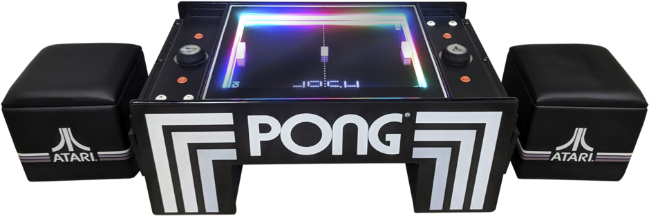 Atari Pong Coffee Table - Coffee Table (1024x382), Png Download