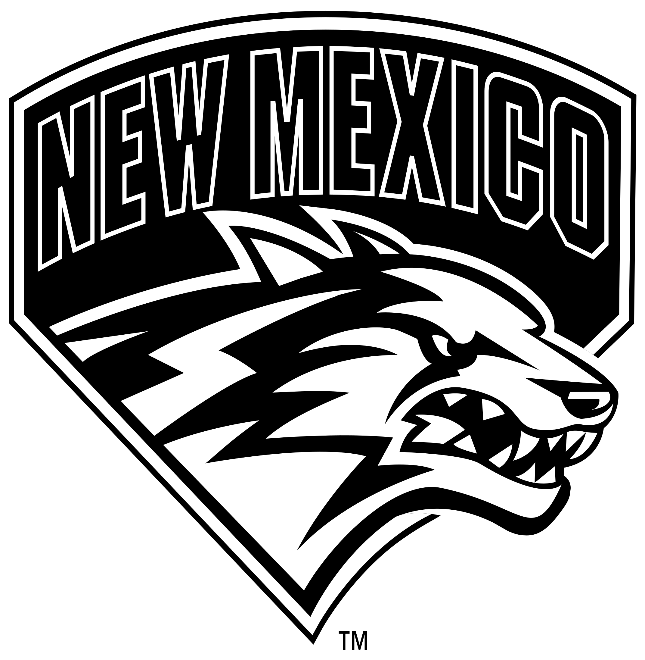 Unm Lobos Logo Png Transparent - Lobos New Mexico (2400x2400), Png Download
