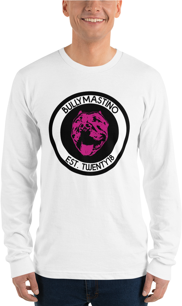 0 Pink Long Sleeve T-shirt - Long-sleeved T-shirt (1000x1000), Png Download