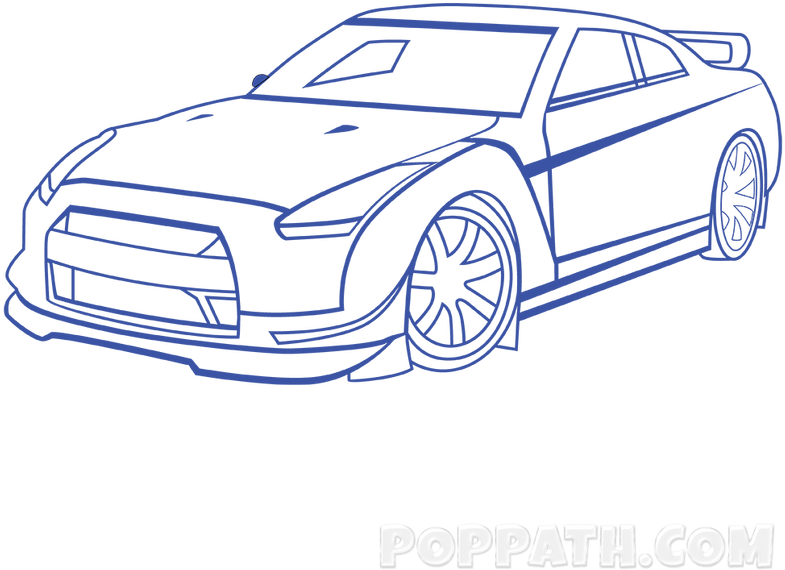 Drawings Of Cars - Race Cars Drawings (806x806), Png Download