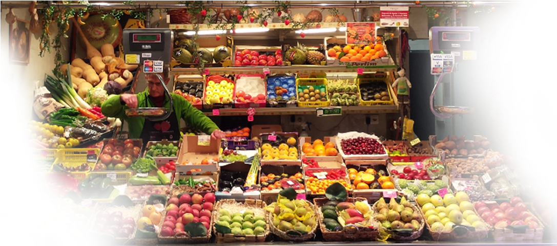 Alta Seleccion De Frutas Y Verduras - Banana (1600x480), Png Download