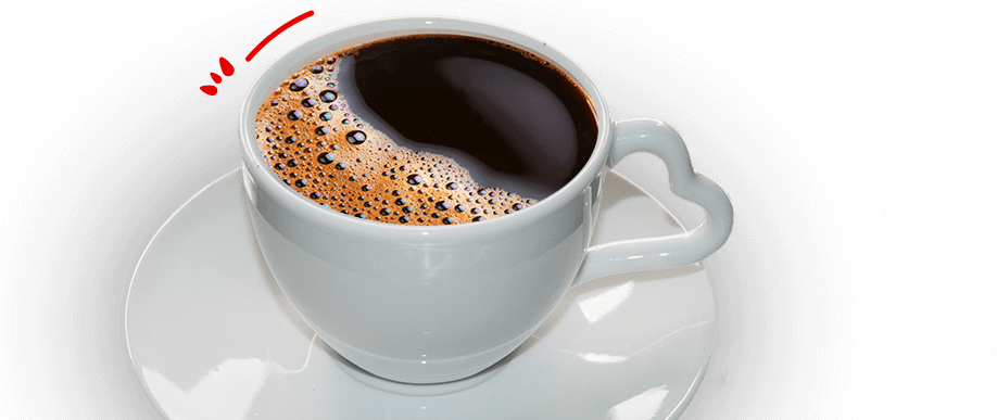 Taza - Taza De Cafe Sello Rojo (918x387), Png Download