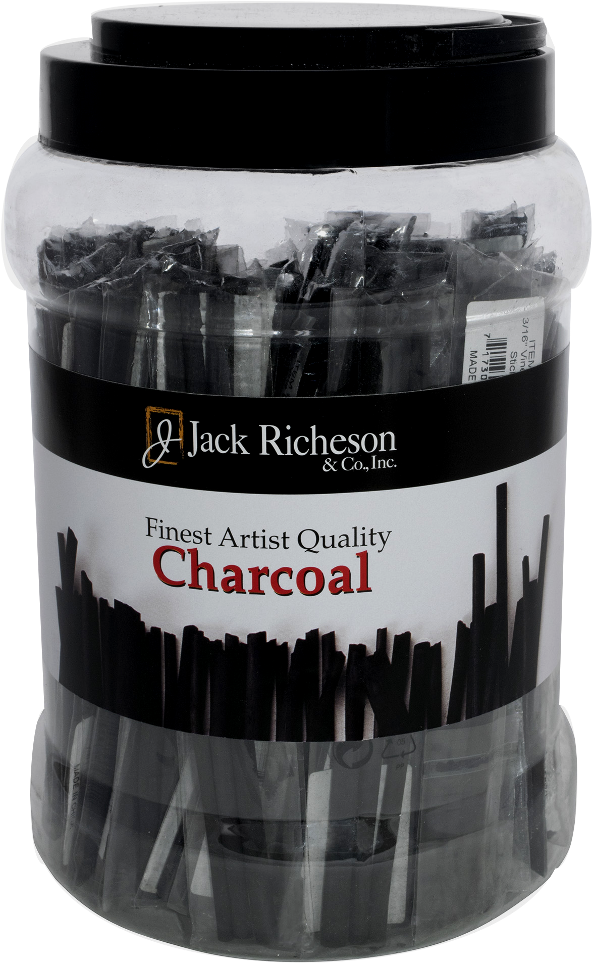 Richeson Vine Charcoal Canister, 48 Bags Of - Cylinder (606x1000), Png Download