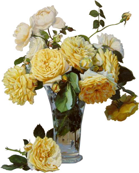 Vintage Roses En Png - Robin Lucile Anderson (526x638), Png Download