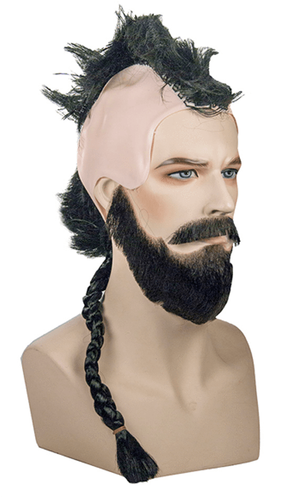 Ragnar Warrior Set By Lacey Costume Wigs - Viking Wig (576x720), Png Download
