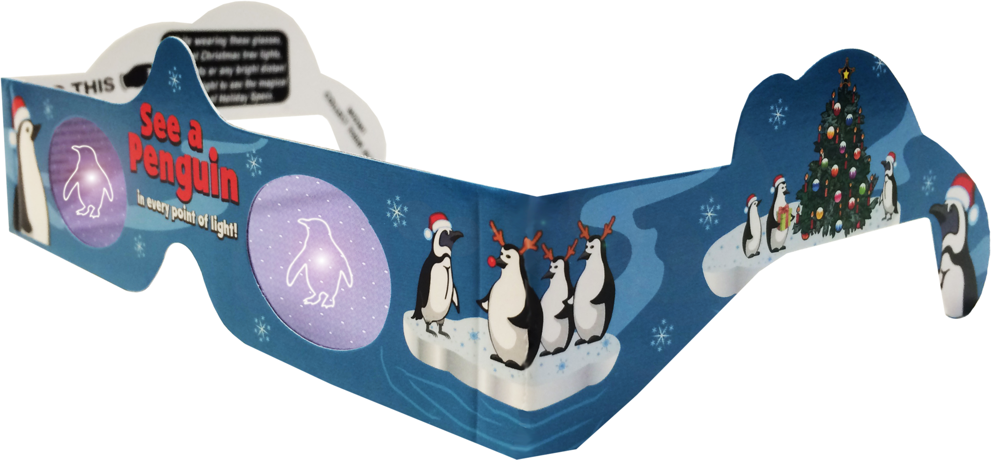 Holiday Penguin 3d Glasses - Polarized 3d System (2048x1035), Png Download