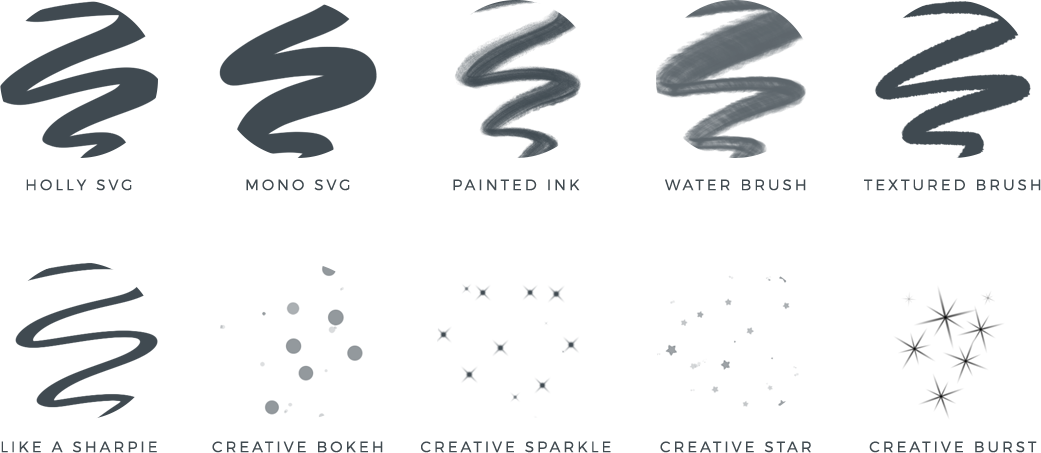 Creative Light Is An Artistic Lettering Style Brush - Number (1041x453), Png Download