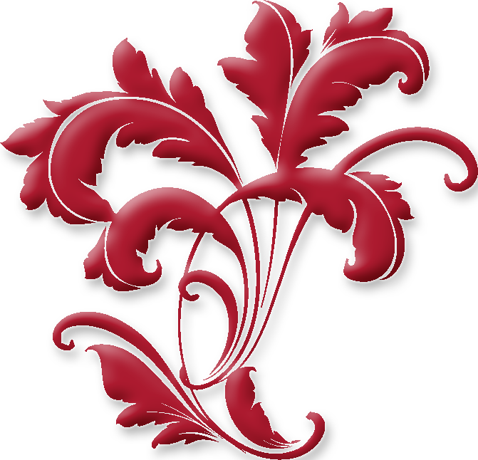 Adornos Y Colgantes Dorados Y Plateados Png - Download Vector Floral Brushes (671x646), Png Download