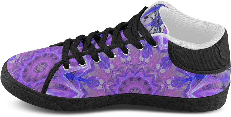 Abstract Plum Ice Crystal Palace Women's Chukka Canvas - Shoe (1000x1000), Png Download