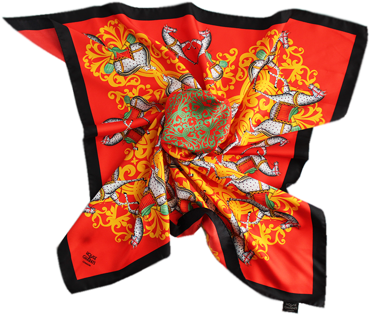 Kalighat Horse Classic Silk Scarf Collection - Visual Arts (800x800), Png Download