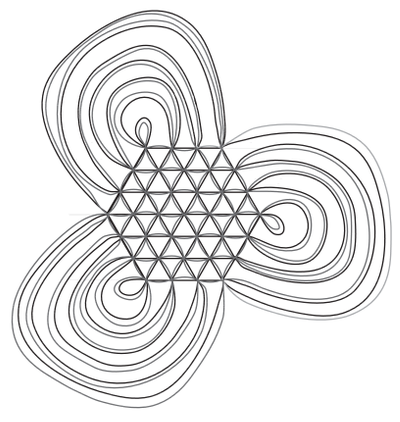 A 6-crossing Template Knot - Spiral (750x971), Png Download
