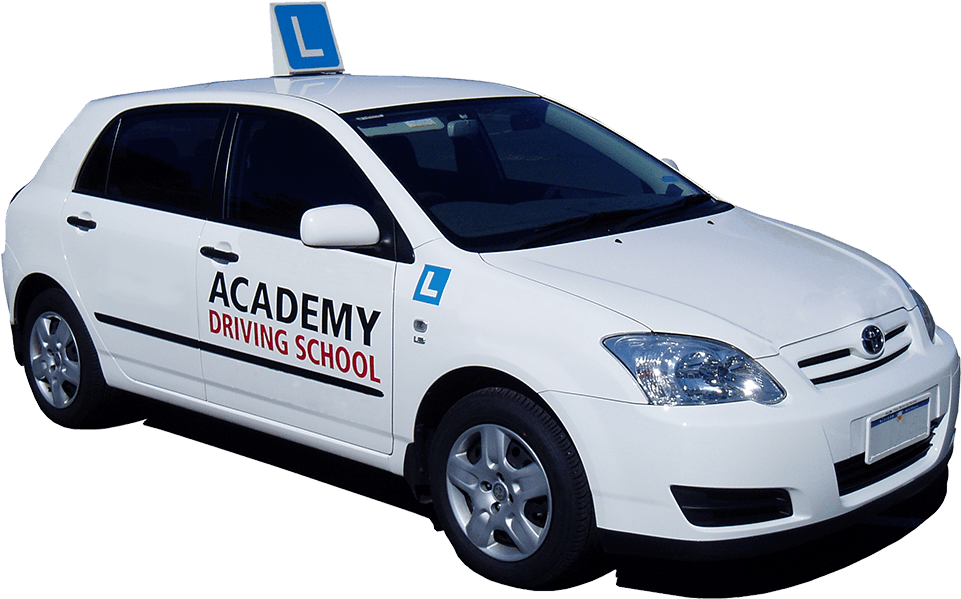 Academy Driving School Car White - Driving School Car Png (998x625), Png Download