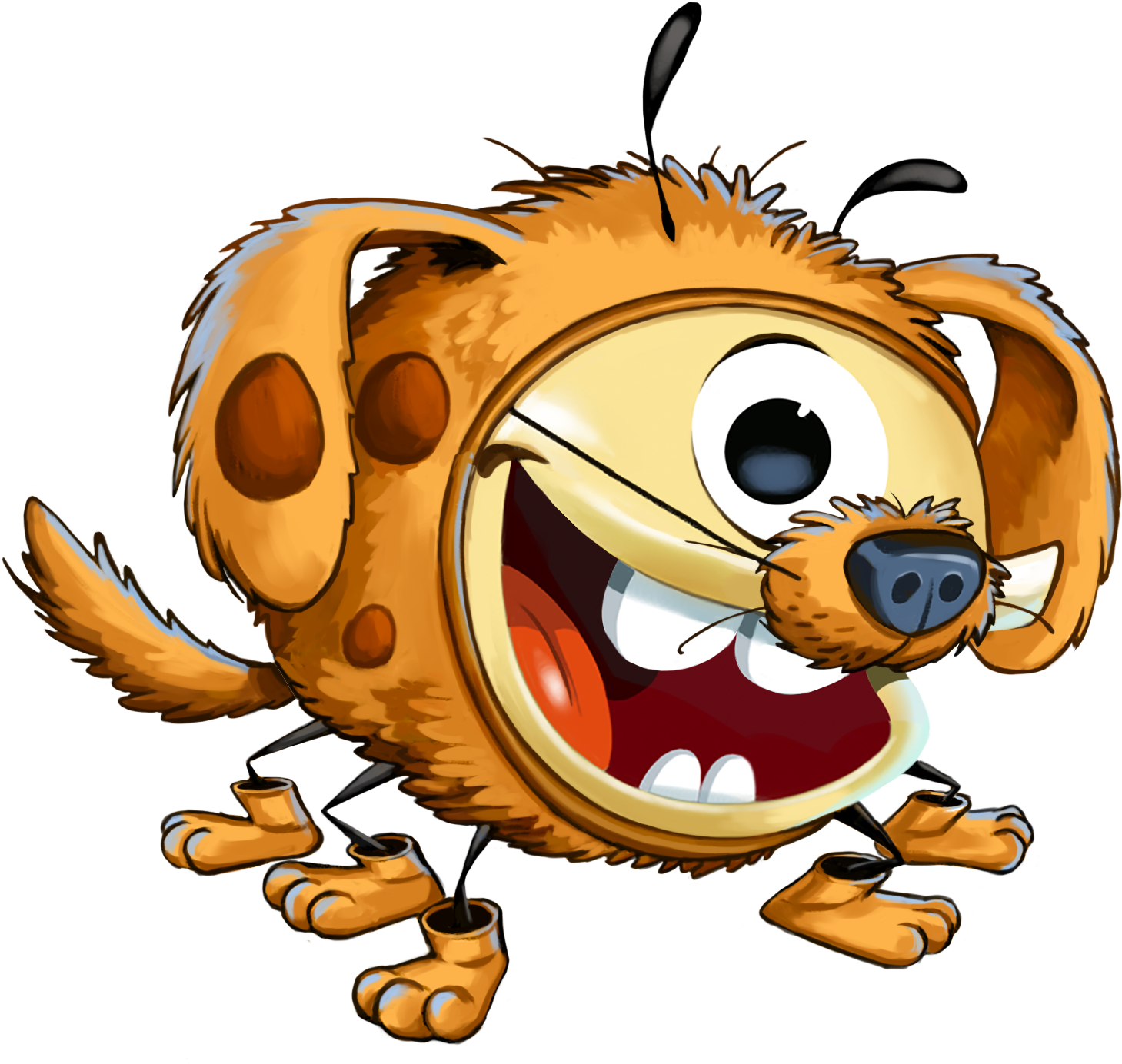 Kwincy Beagle - Best Fiends (1669x1500), Png Download