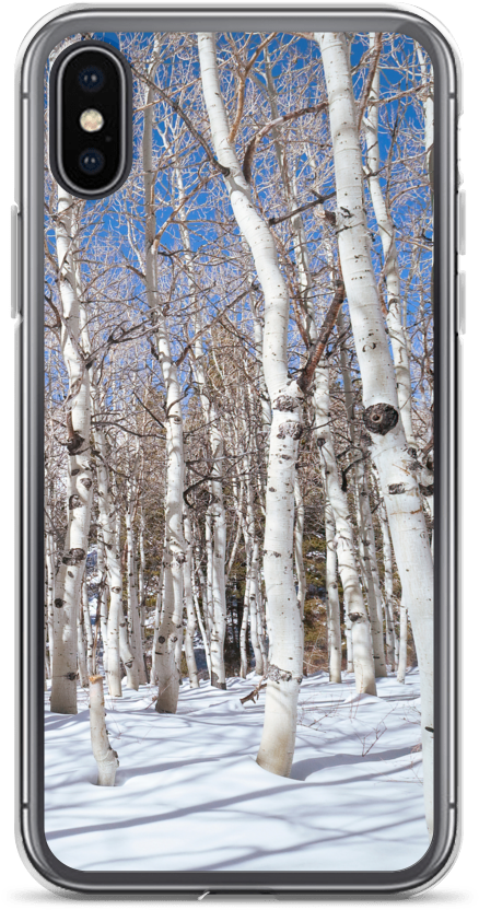 Winter Aspen Slim Iphone Case - Iphone (1000x1000), Png Download