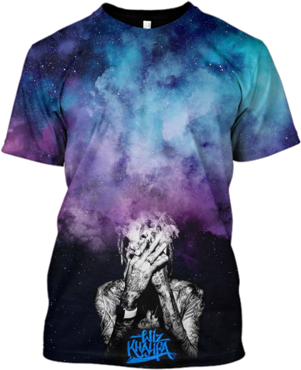 3d Wiz Khalifa Smoking Tshirt - Cool Miami Hurricane Shirts (800x799), Png Download