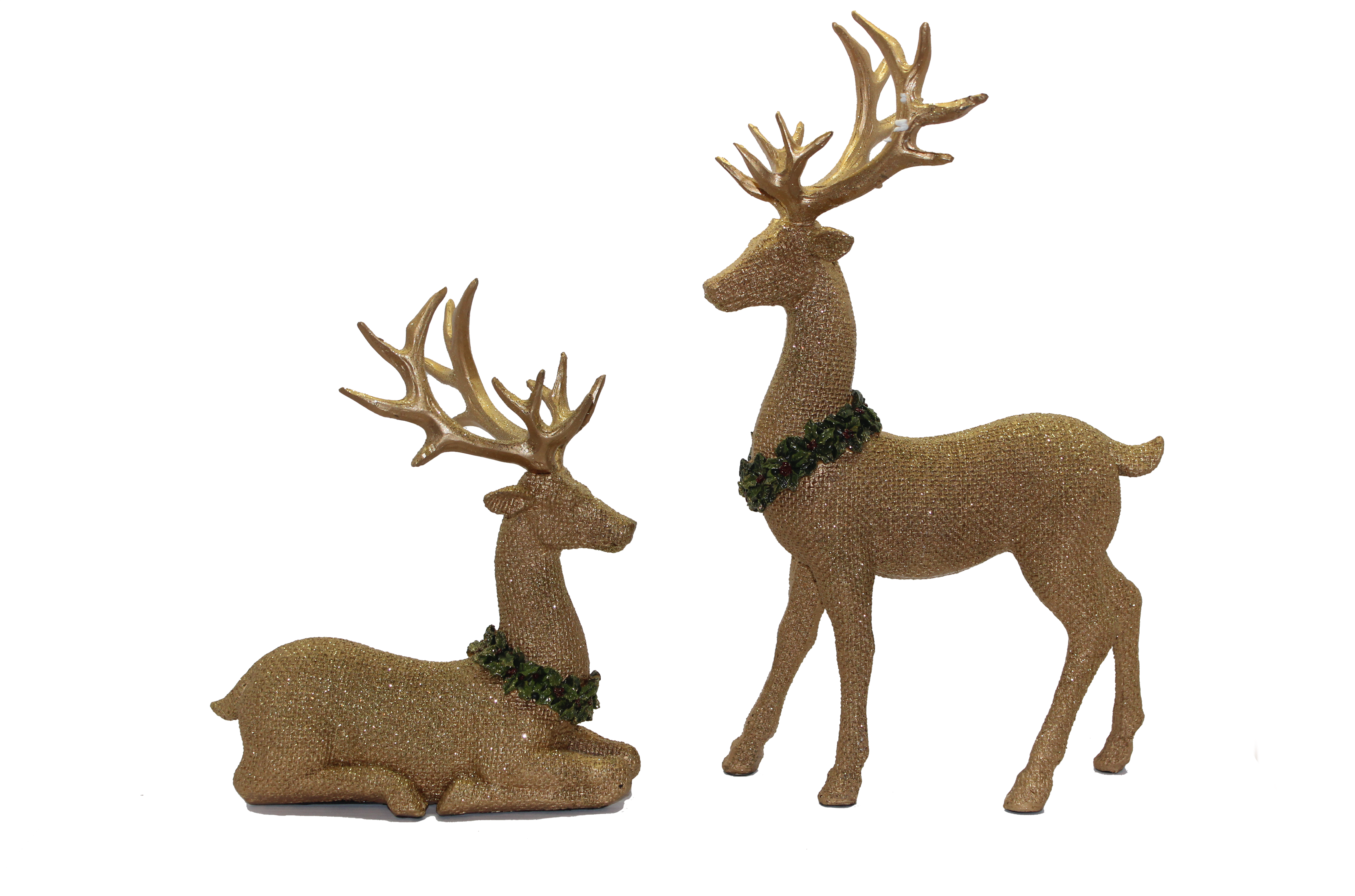 Adorno - Venados Dorados - Deer Figurine (3543x2362), Png Download