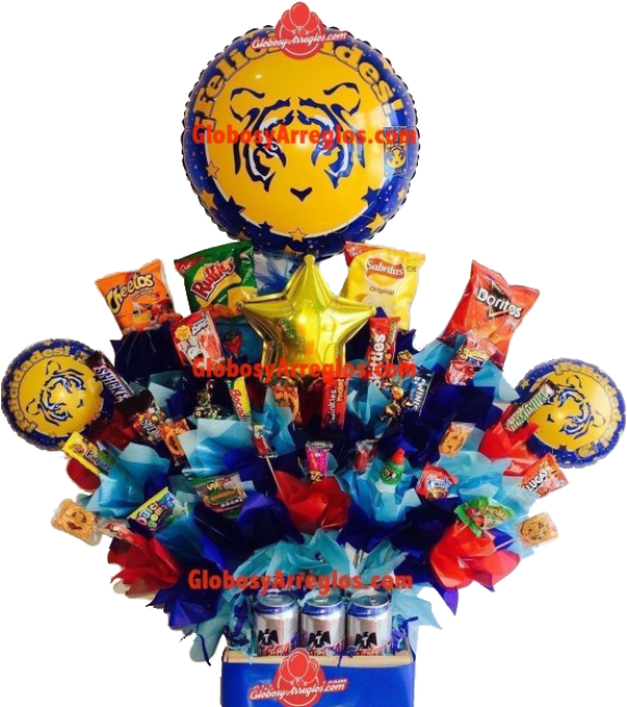 Arreglo De Globos With Arreglo De Globos - Tigres Uanl (960x650), Png Download