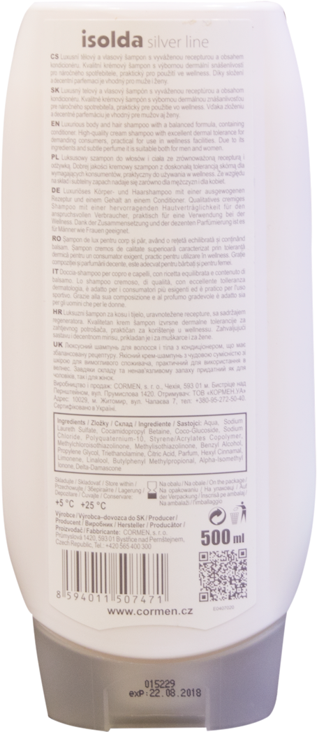 Isolda Silver Line Hair & Body Shampoo - Paper (1200x1200), Png Download