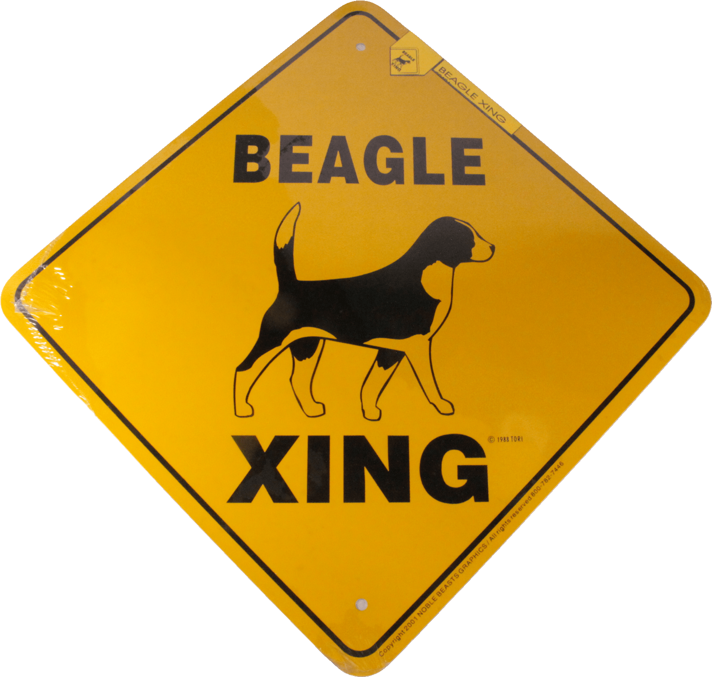 Beagle Dog Aluminum Xing Sign Crossing - Child Crossing Road Sign (1600x1464), Png Download