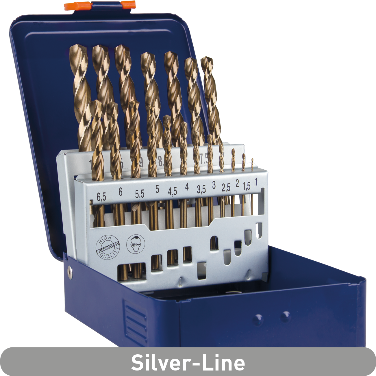 Hss Co Jobber Drill Bit Set, Silver Line, In Metal - Machine (1560x1300), Png Download