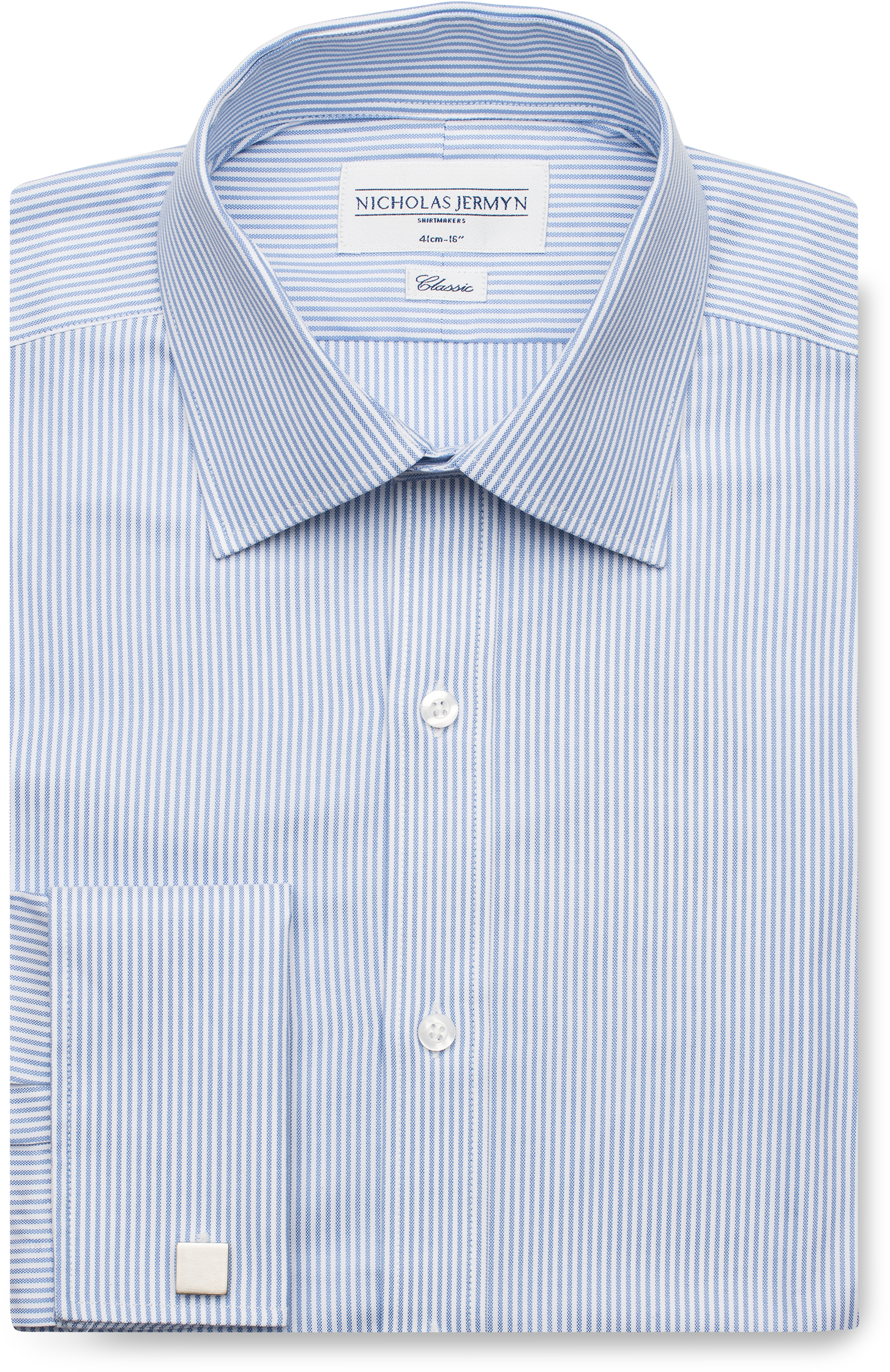 Esquire Stripe Classic Fit Double Cuff Men's Business - Formal Wear (1512x2268), Png Download