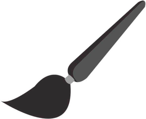 Paint Brush Clipart Silhouette - Herramienta Pincel Png (640x480), Png Download