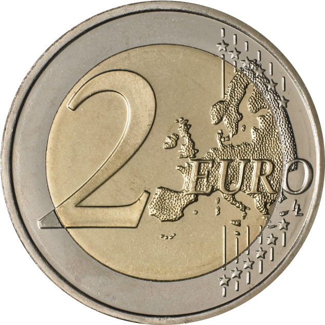 25 Coins In A Roll - Moeda De 2 Euros Fatima (644x643), Png Download