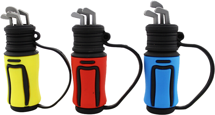 Fashion Shape Pvc Golf Bag Usb Flash Drive - Water Bottle (717x666), Png Download