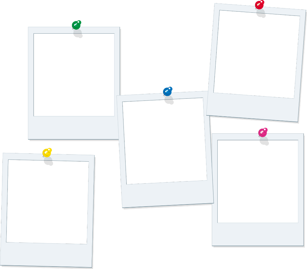 Polaroid Polaroids Pins Photo Frame Colorful Cute Overl - Art (1024x897), Png Download