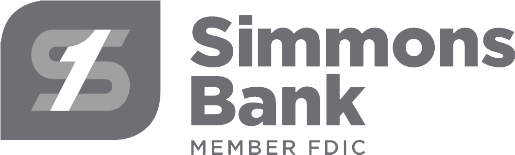Simmons Bank - Gray - Simmons First National Corporation (1125x375), Png Download