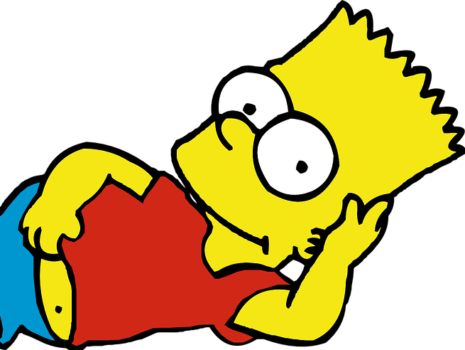 Bart Simpson Clipart (655x492), Png Download