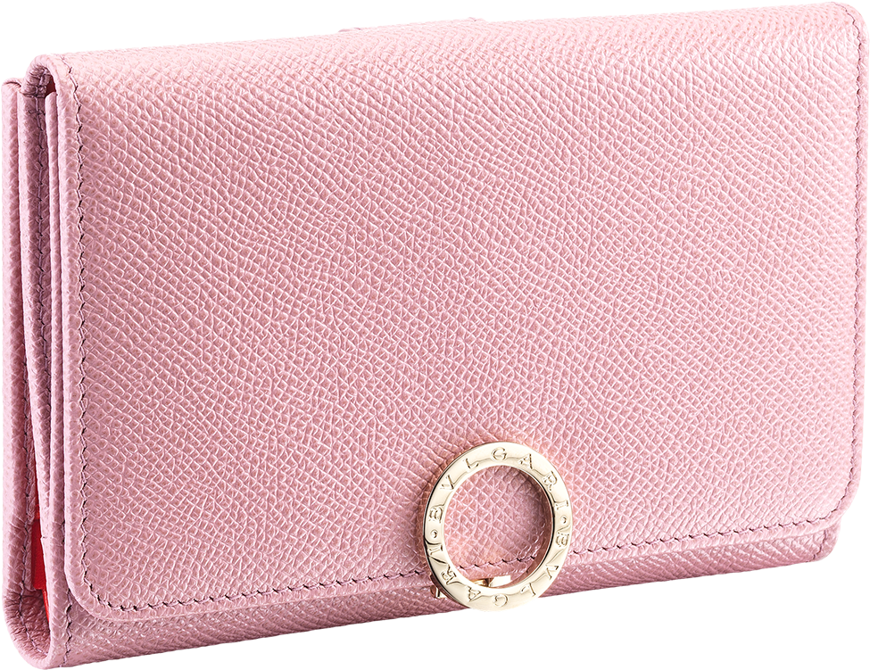 Bvlgari Bvlgari Wallet Wallet Calf Leather Pink - Wallet (1800x1405), Png Download