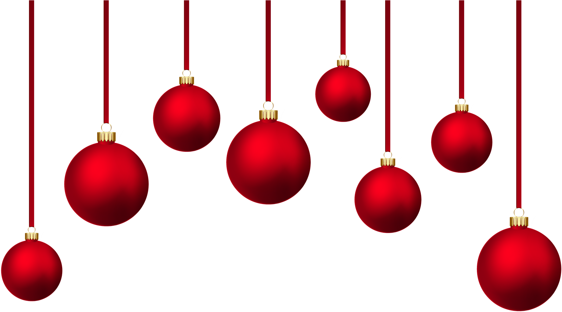 Latest News - Christmas Baubles Transparent Background (1920x1100), Png Download
