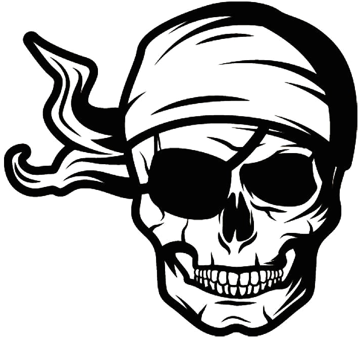 Pirate Skull Png Pic - Skull Pirate Logo Png (936x704), Png Download