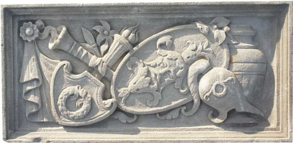 American Hand Carved Limestone Theater Masks Architectural - Relief (573x573), Png Download