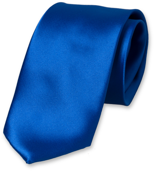 Royal Blue Polyester Satin Tie - Corbata Color Azul Rey (624x624), Png Download