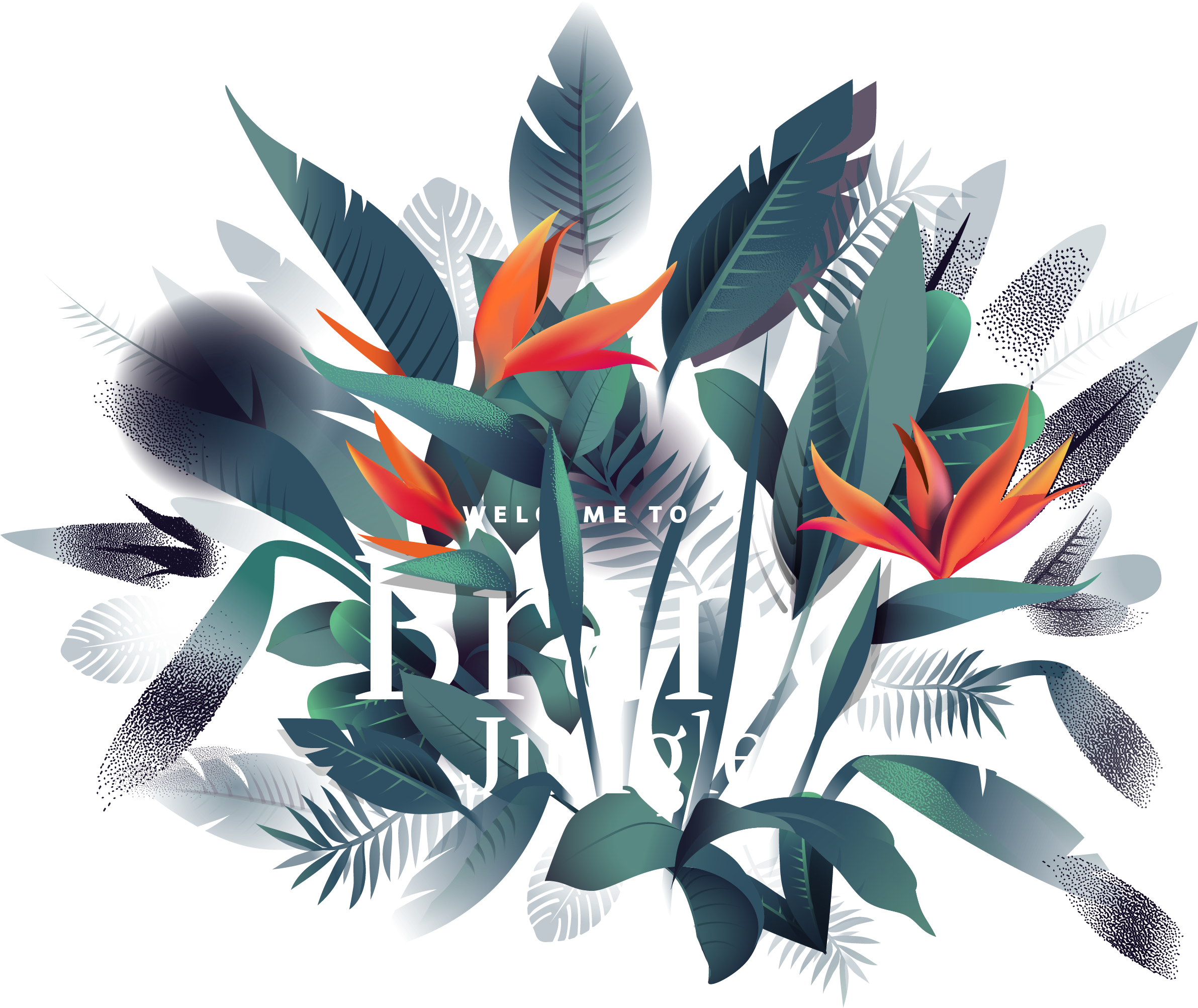 Brand Jungle Par Seenk - Illustration (2382x2015), Png Download