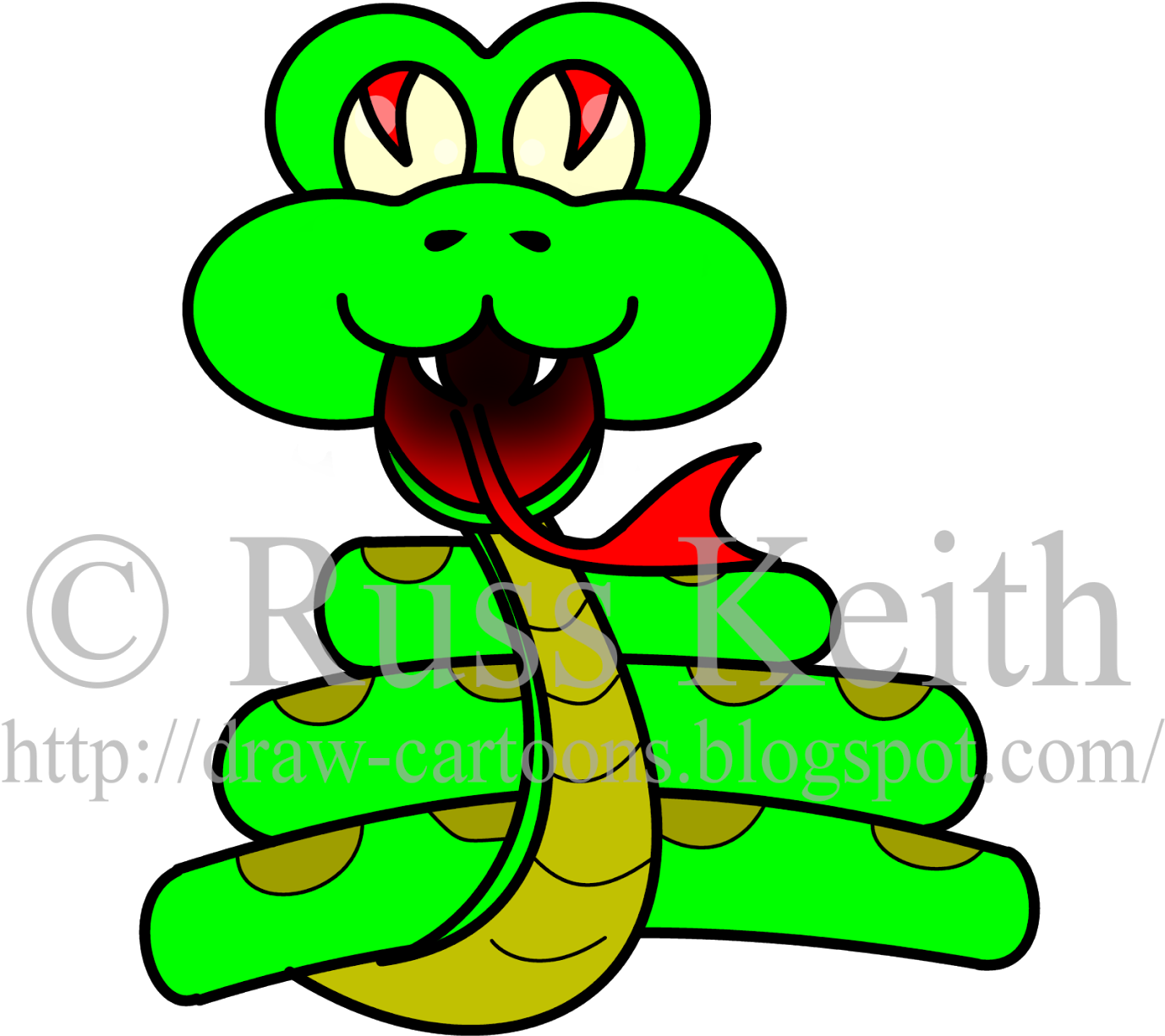 Drawn Snake Cartoon - Drawing (1478x1600), Png Download