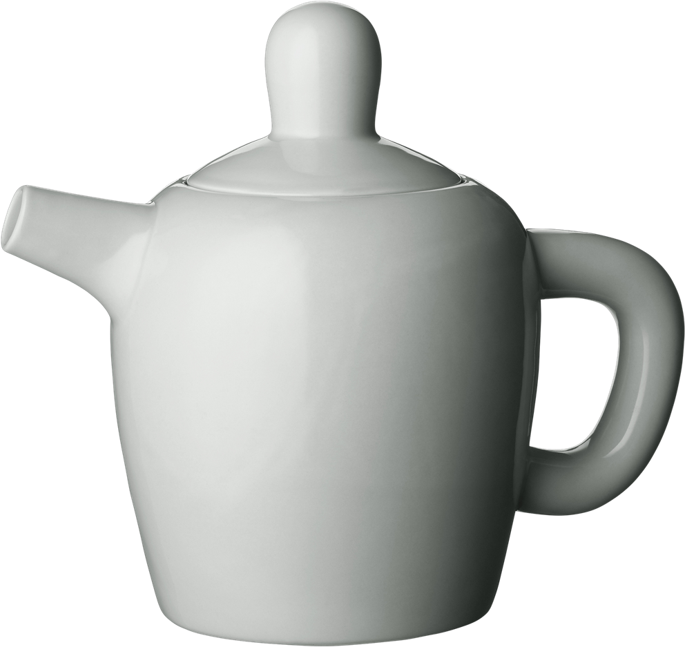 09041 Bulky Tea Pot Grey 1502282386 - Teapot (2000x2000), Png Download