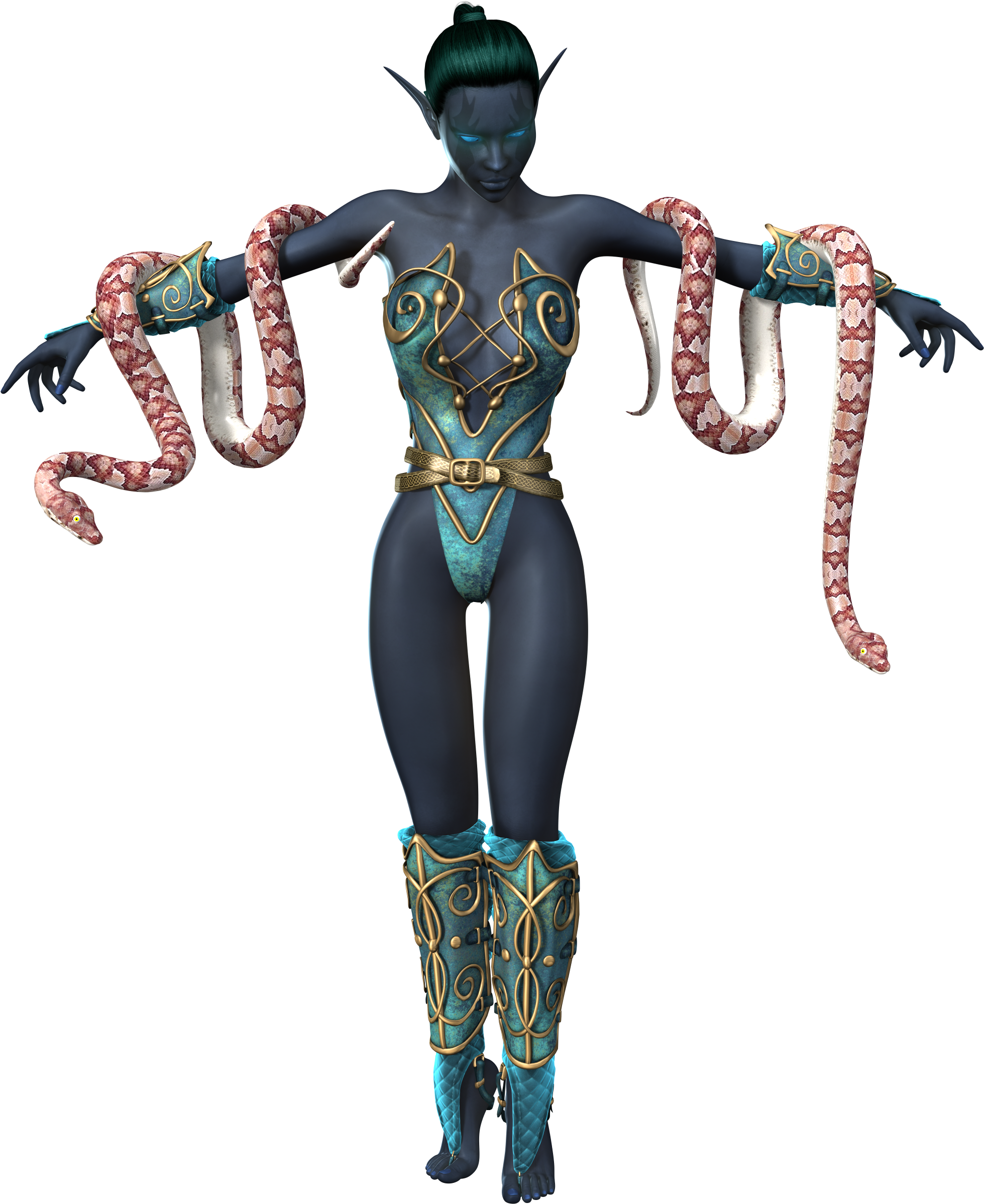 Woman Snake Amazone Beautiful 1428993 - Snake Woman Png (2000x2500), Png Download