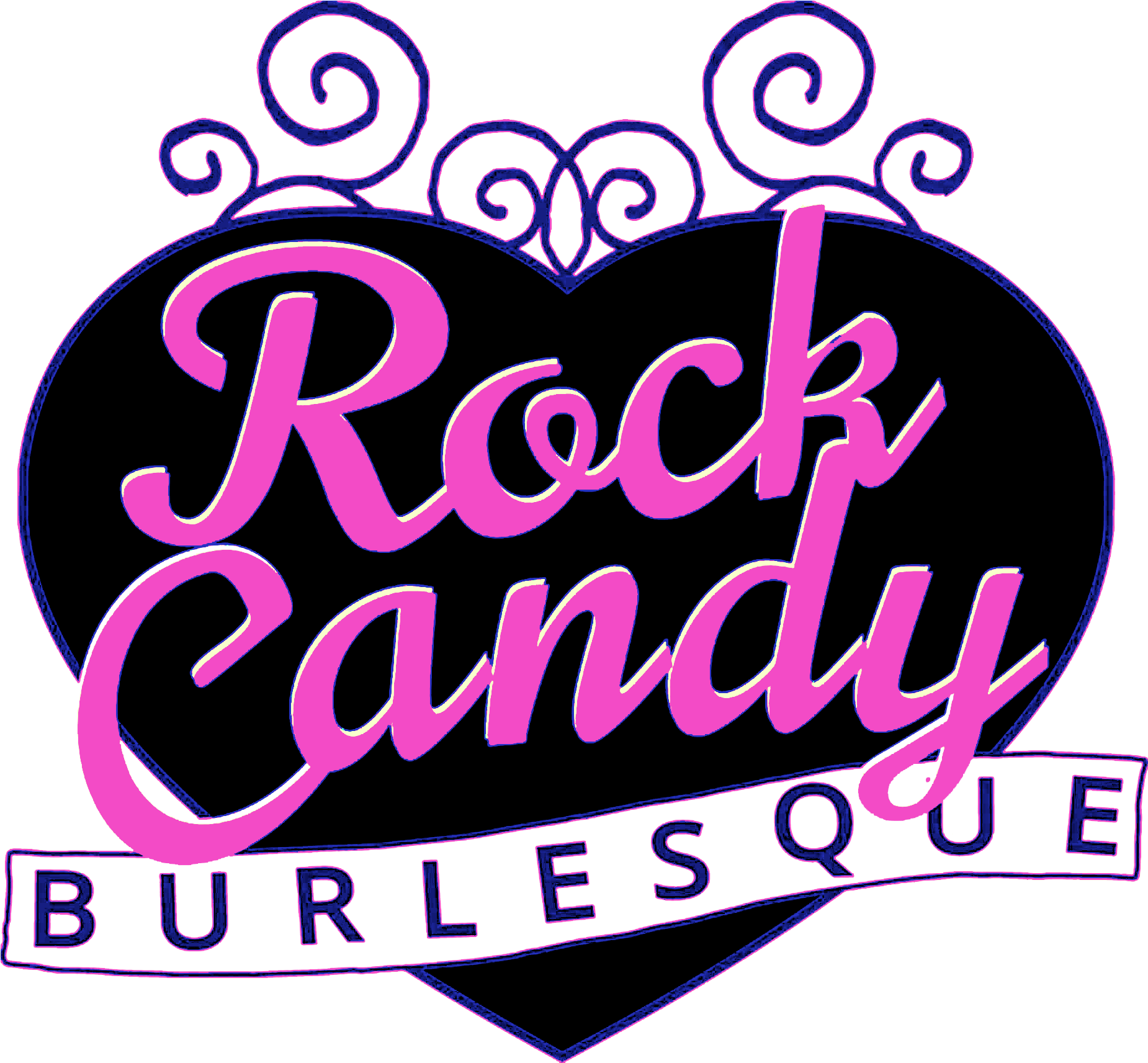 Rock Candy Burlesque - Heart (1850x1713), Png Download