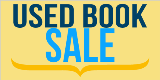 Used Book Sale Vinyl Banner With Open Book Footer - Poster (560x560), Png Download
