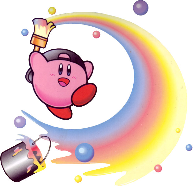Paint Clipart Png - Kirby Super Star Artwork (624x600), Png Download