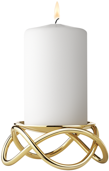 Georg Jensen Gold Candle Holder (800x800), Png Download
