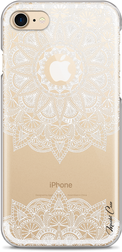 Coque Iphone 7/8 White Mandala Design - Mobile Phone Case (1230x900), Png Download