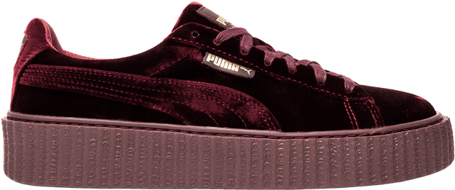 Fenty X Wmns Velvet Creeper 'burgundy' - Suede (750x750), Png Download