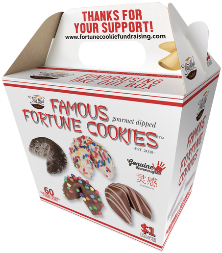 Chocolate Covered Fortune Cookies Fundraiser (494x659), Png Download