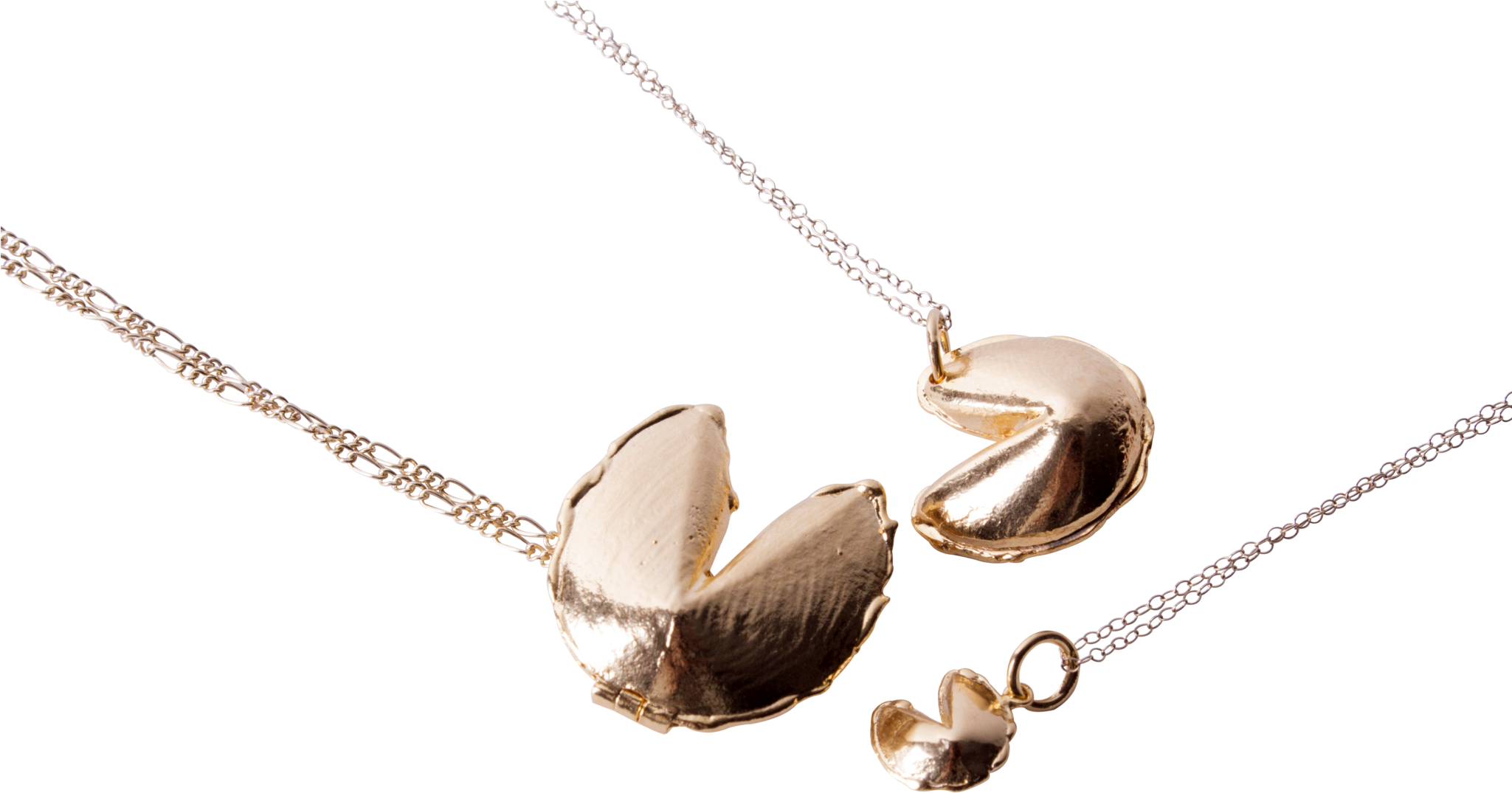 Fortune Cookie Lockets // Brass & Golds - Locket (2048x1169), Png Download